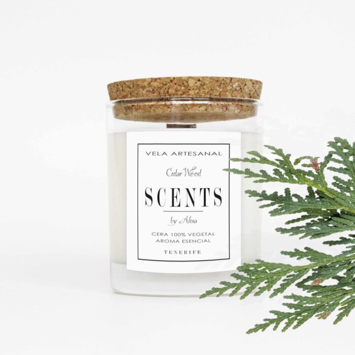 Vela mediana 150 ml Madera de Cedro