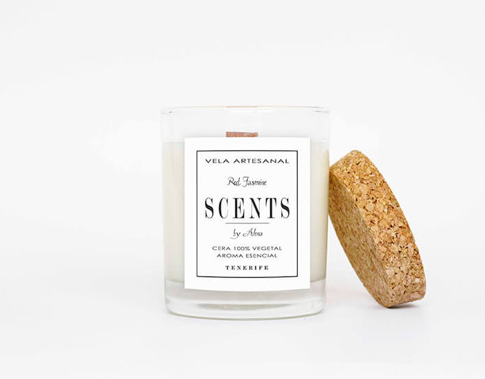 Alternative view of Vela mediana 150 ml  Jazmín Rojo
