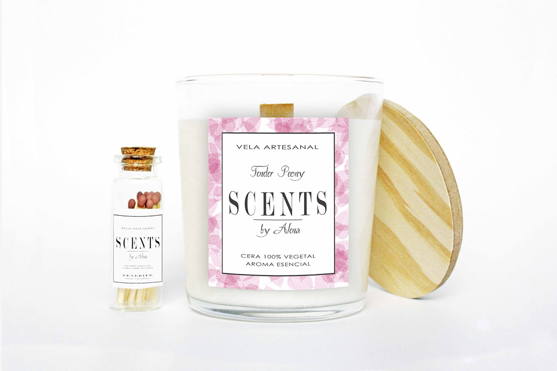 Vela grande 235 ml Peonía Delicada - Imagen 3