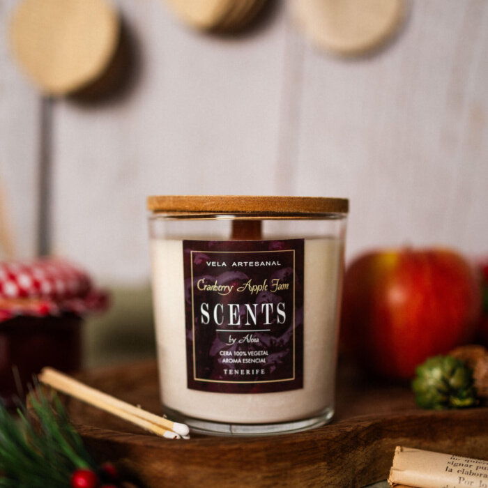 Alternative view of Vela grande 235 ml Mermelada de Arándonos Rojos&Manzana