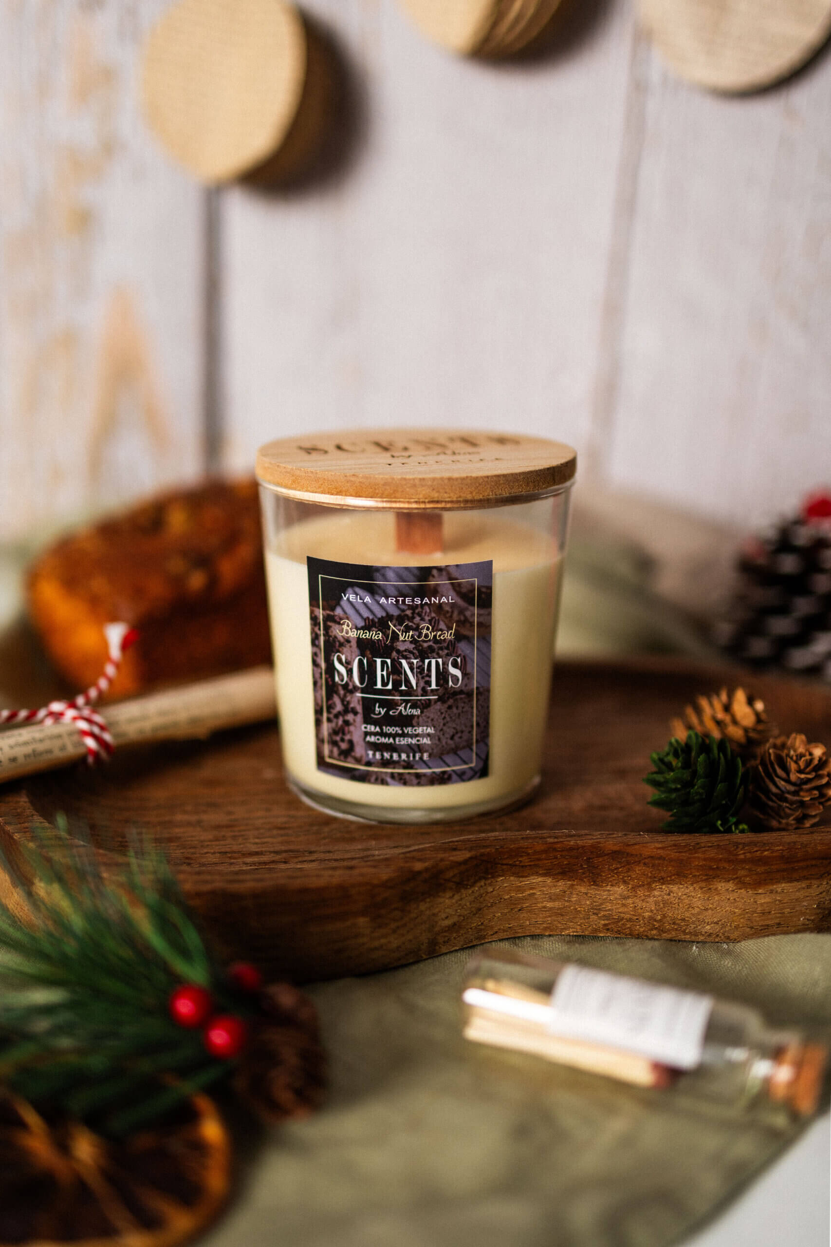 Vela grande 235 ml Banana Nut Bread - Imagen 2