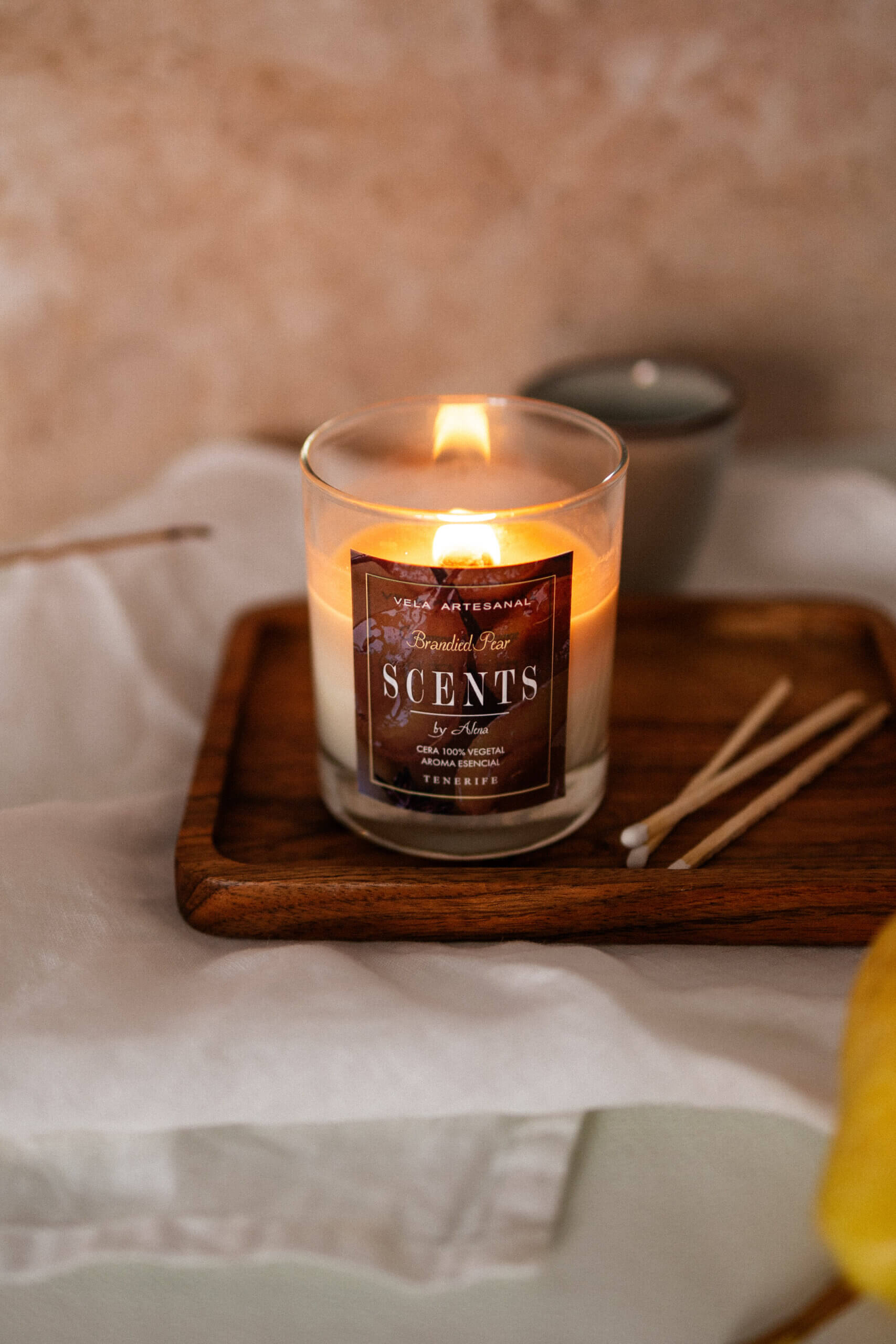 Vela mediana 150 ml Pera&Brandy - Imagen 4