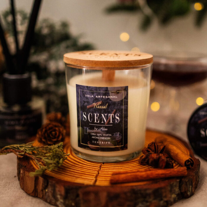 Alternative view of Vela grande 235 ml Vino Caliente de Navidad