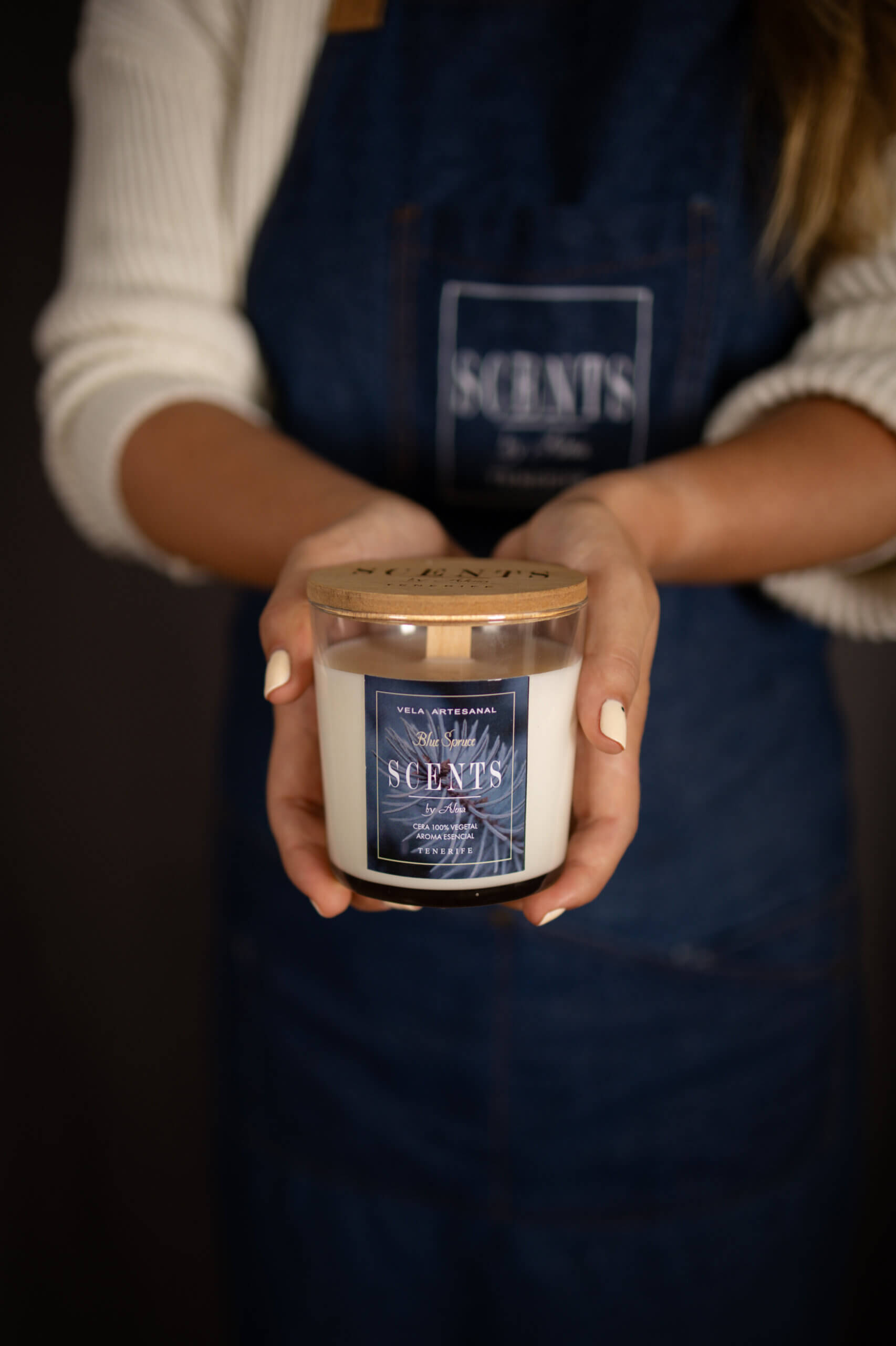 Vela grande 235 ml Abeto Azul - Imagen 3