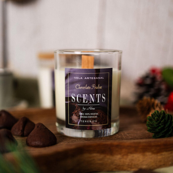 Alternative view of Vela mediana 150 ml Praliné de Chocolate