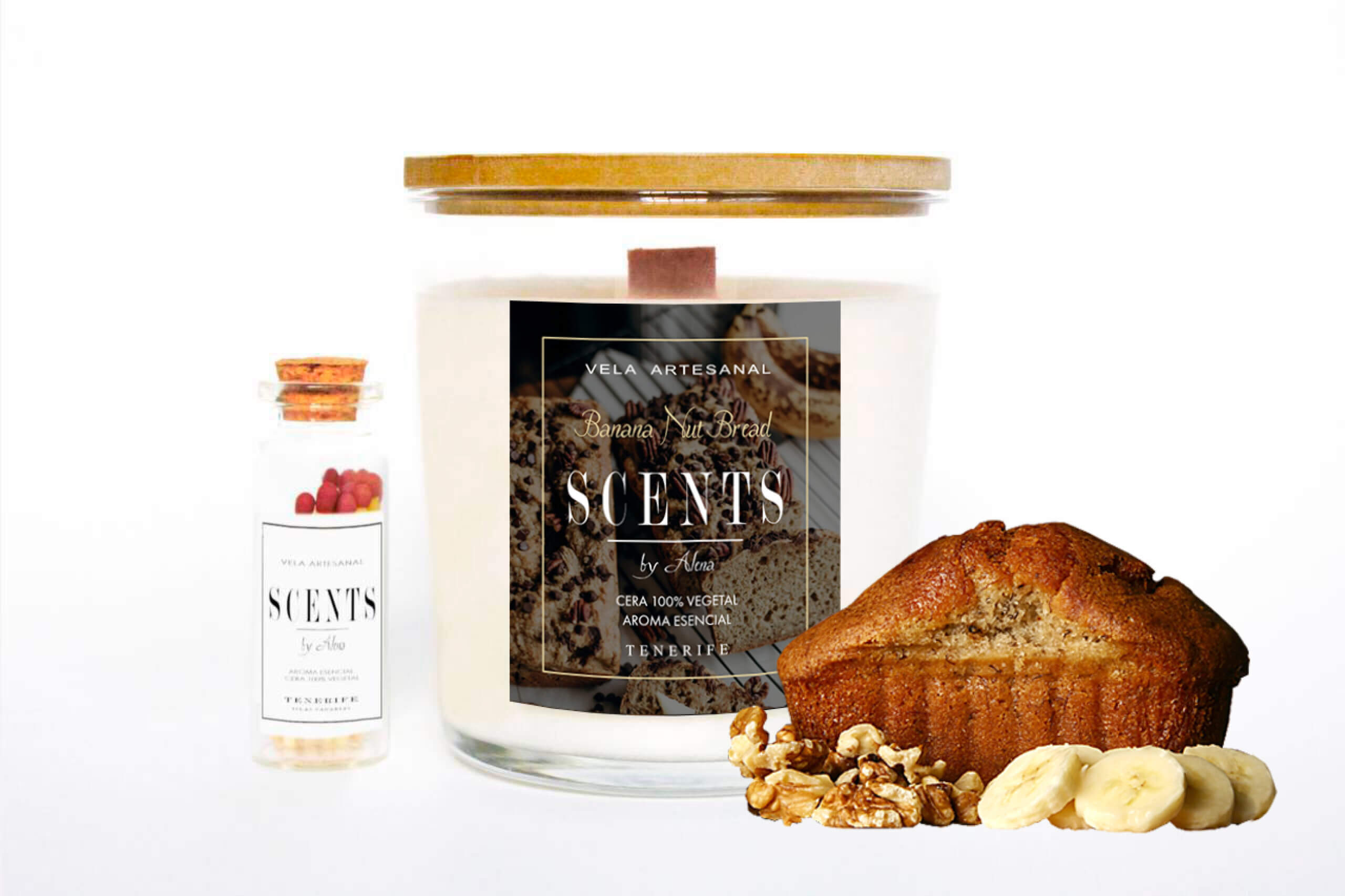 Vela grande 235 ml Banana Nut Bread