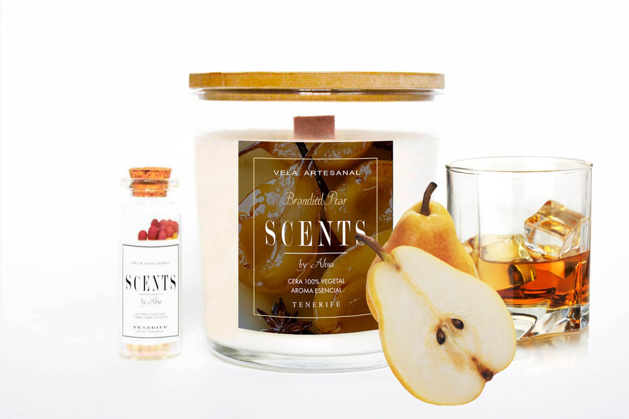 Vela grande 235 ml Pera&Brandy