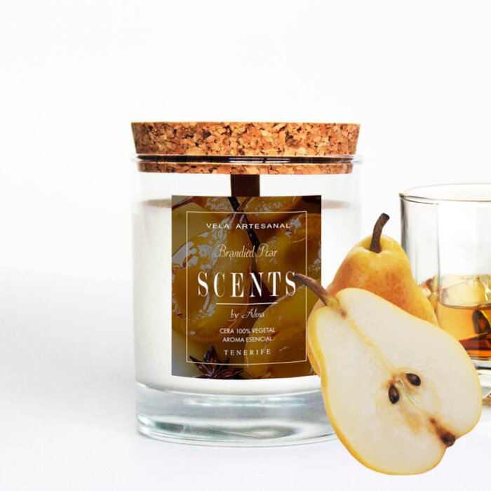 Vela mediana 150 ml Pera&Brandy