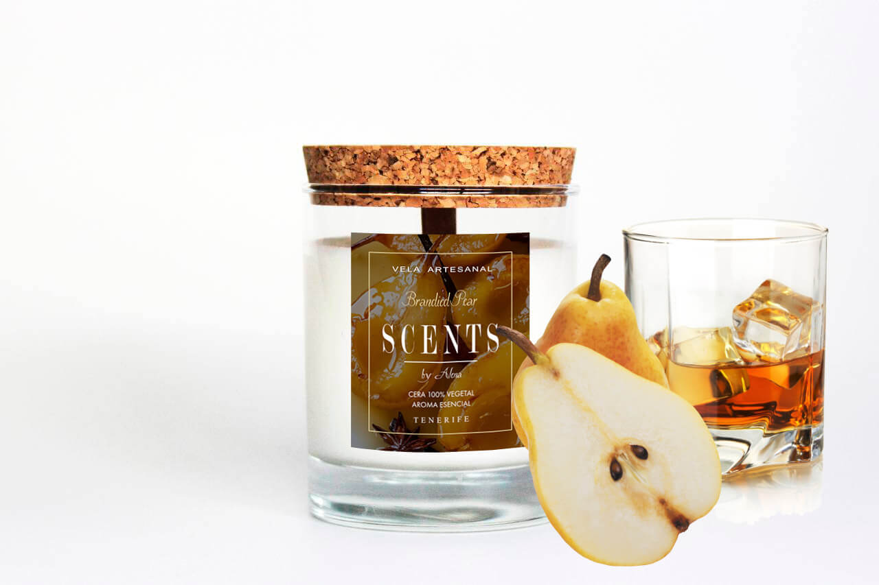 Vela mediana 150 ml Pera&Brandy