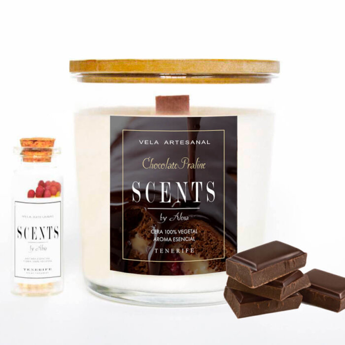 Vela grande 235 ml Praliné de Chocolate