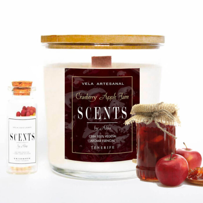 Vela grande 235 ml Mermelada de Arándonos Rojos&Manzana