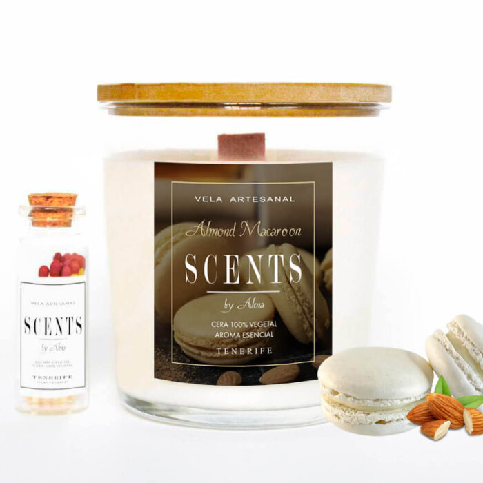 Vela grande 235 ml Macaroon de Almendras