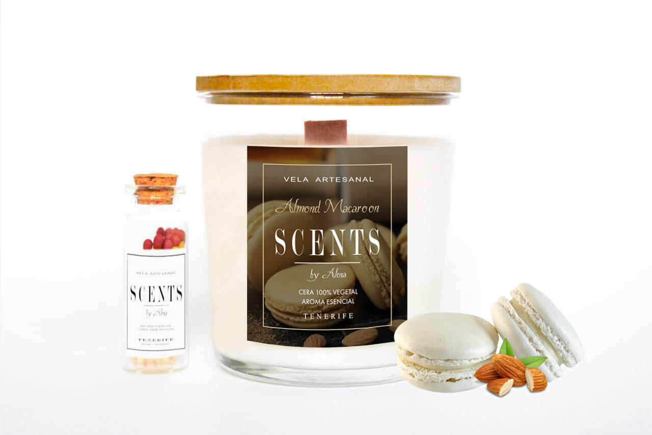 Vela grande 235 ml Macaroon de Almendras