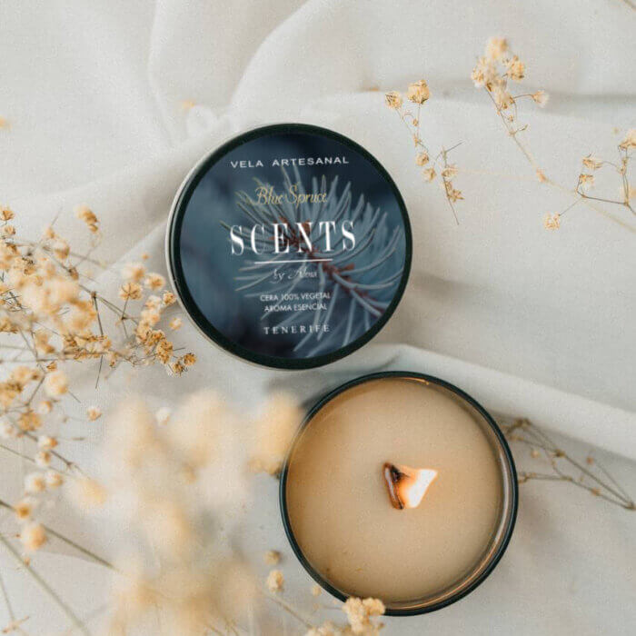 Vela pequeña 95 ml Abeto Azul