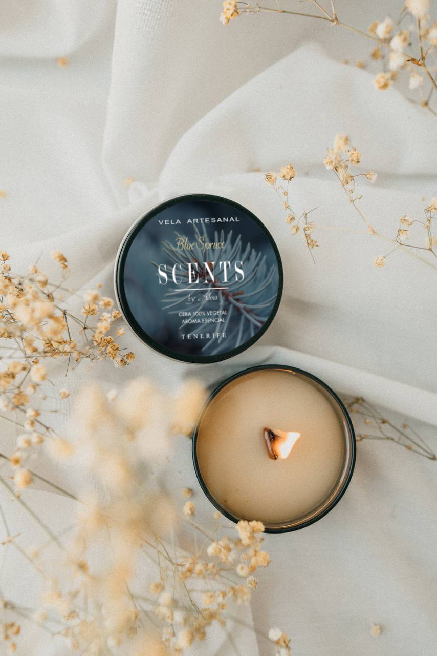 Vela pequeña 95 ml Abeto Azul