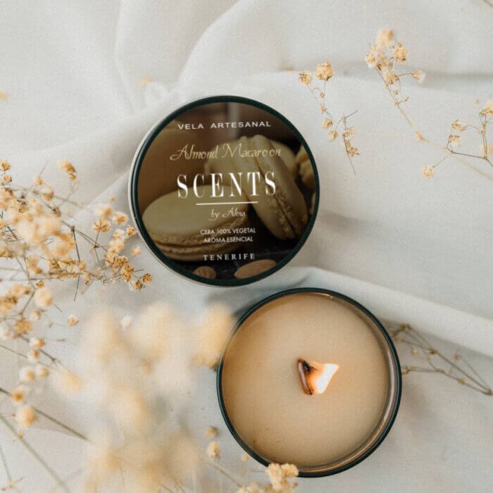 Vela pequeña 95 ml Macaroon de Almendra