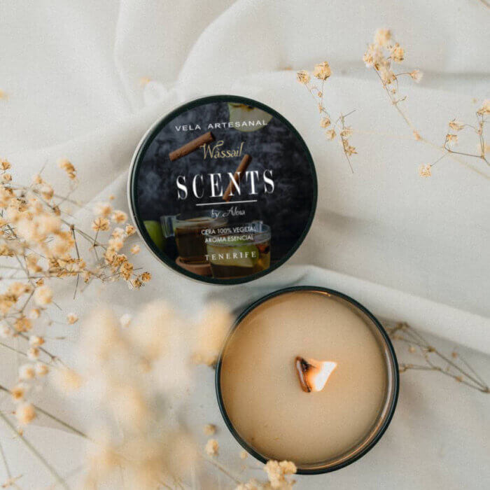 Vela pequeña 95 ml Vino Caliente de Navidad