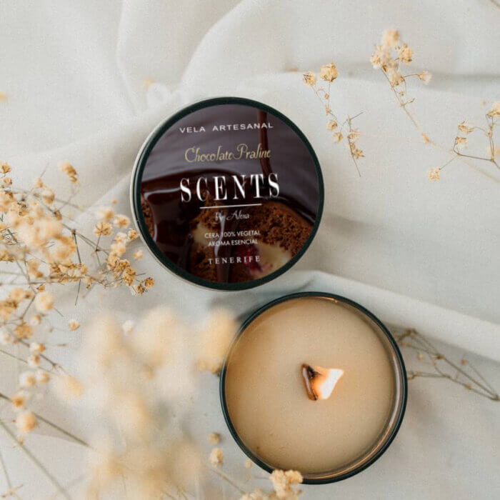 Vela pequeña 95 ml Praliné de Chocolate